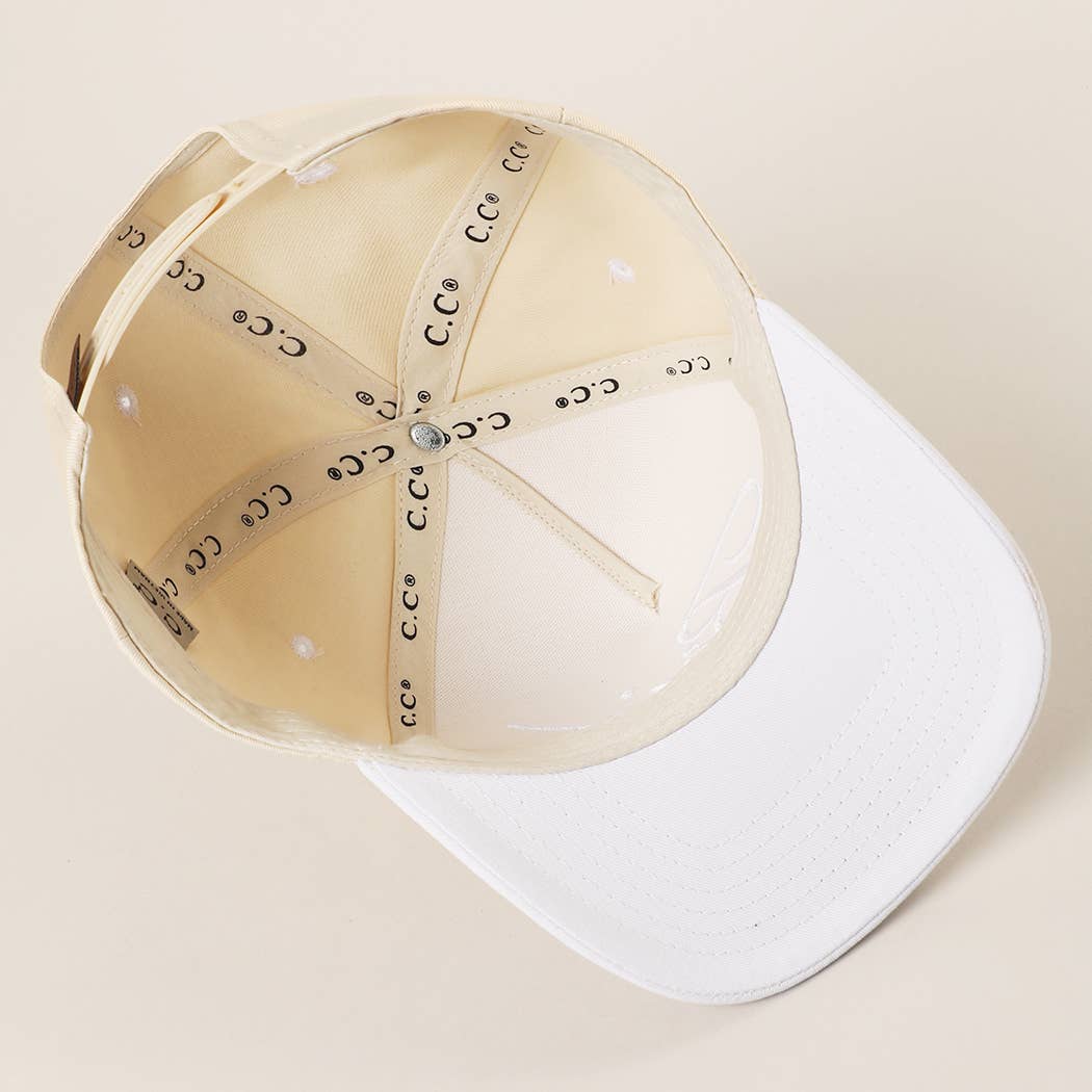 BRIDE Embroidered Canvas Two-Tone Trucker Hat