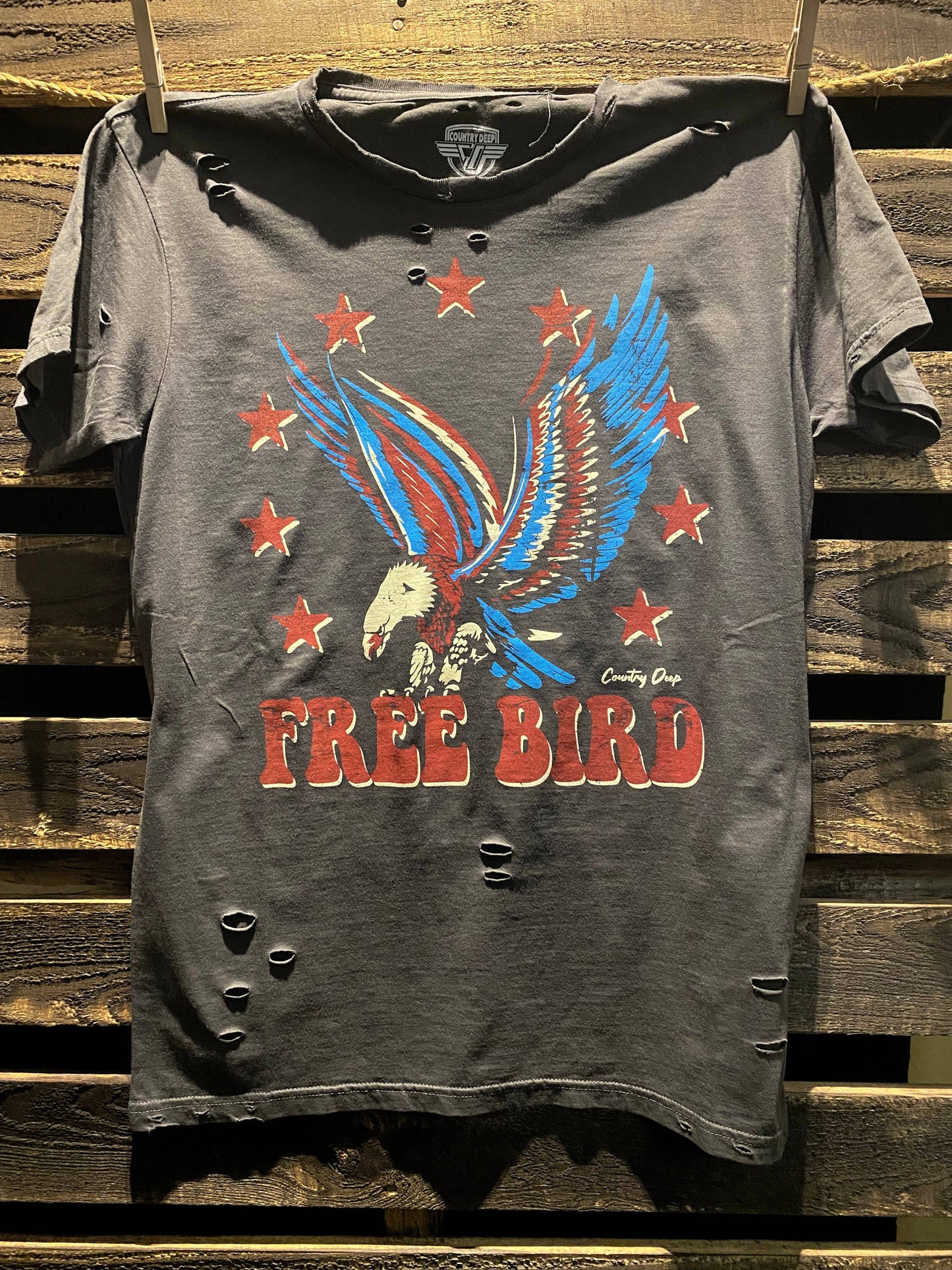 Free Bird 22- 1980's Distressed T-shirt