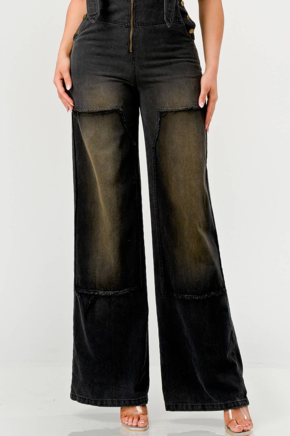 Urban Noir Denim Overall