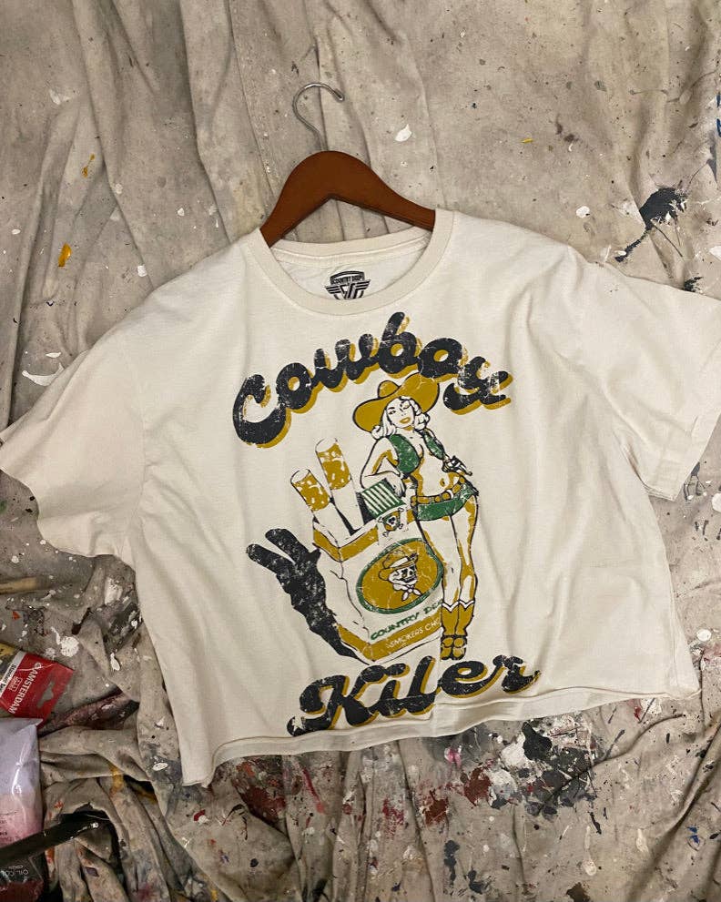 Cowboy Killer Relaxed Crop T-shirt