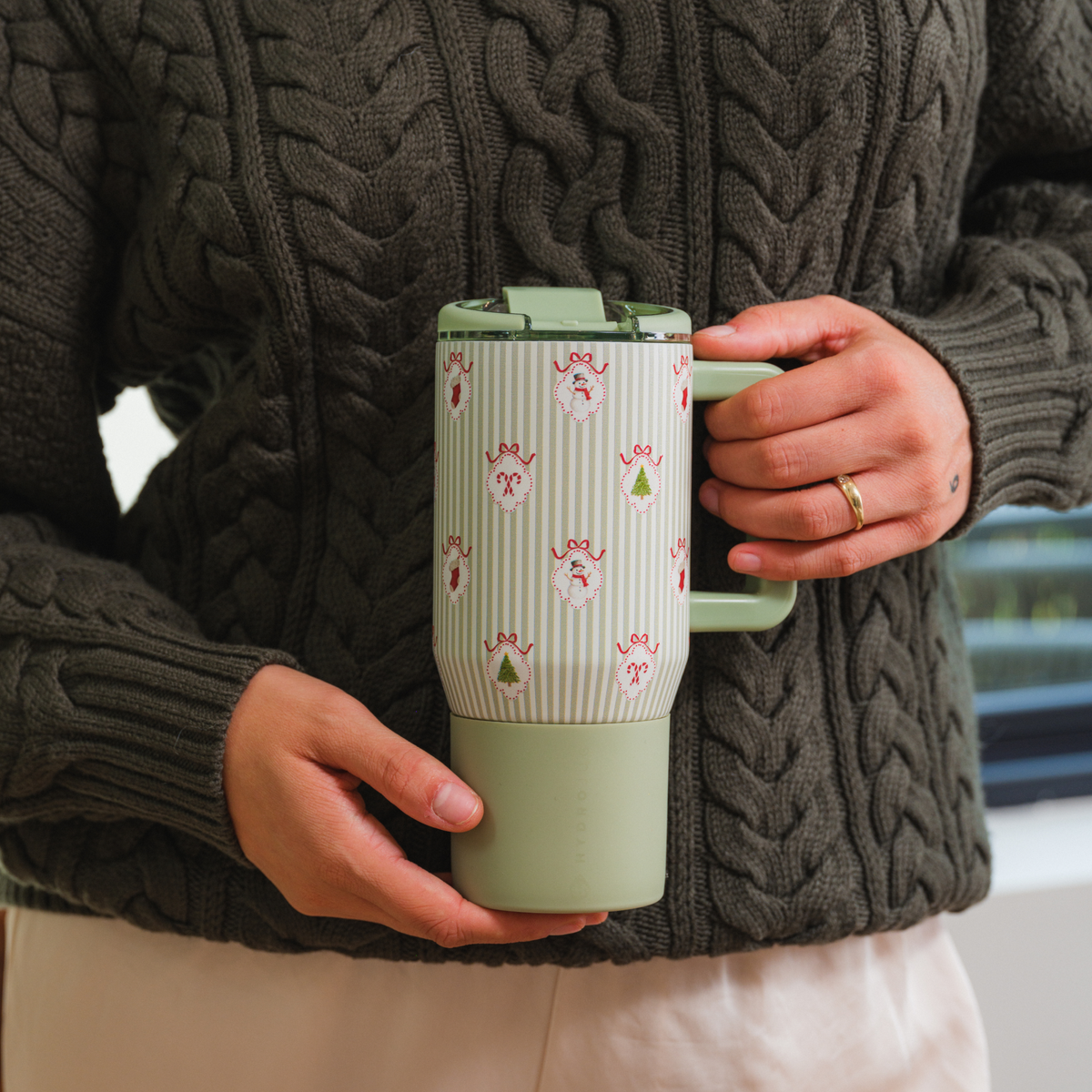 Deck the Halls HydroJug Coffee Traveler