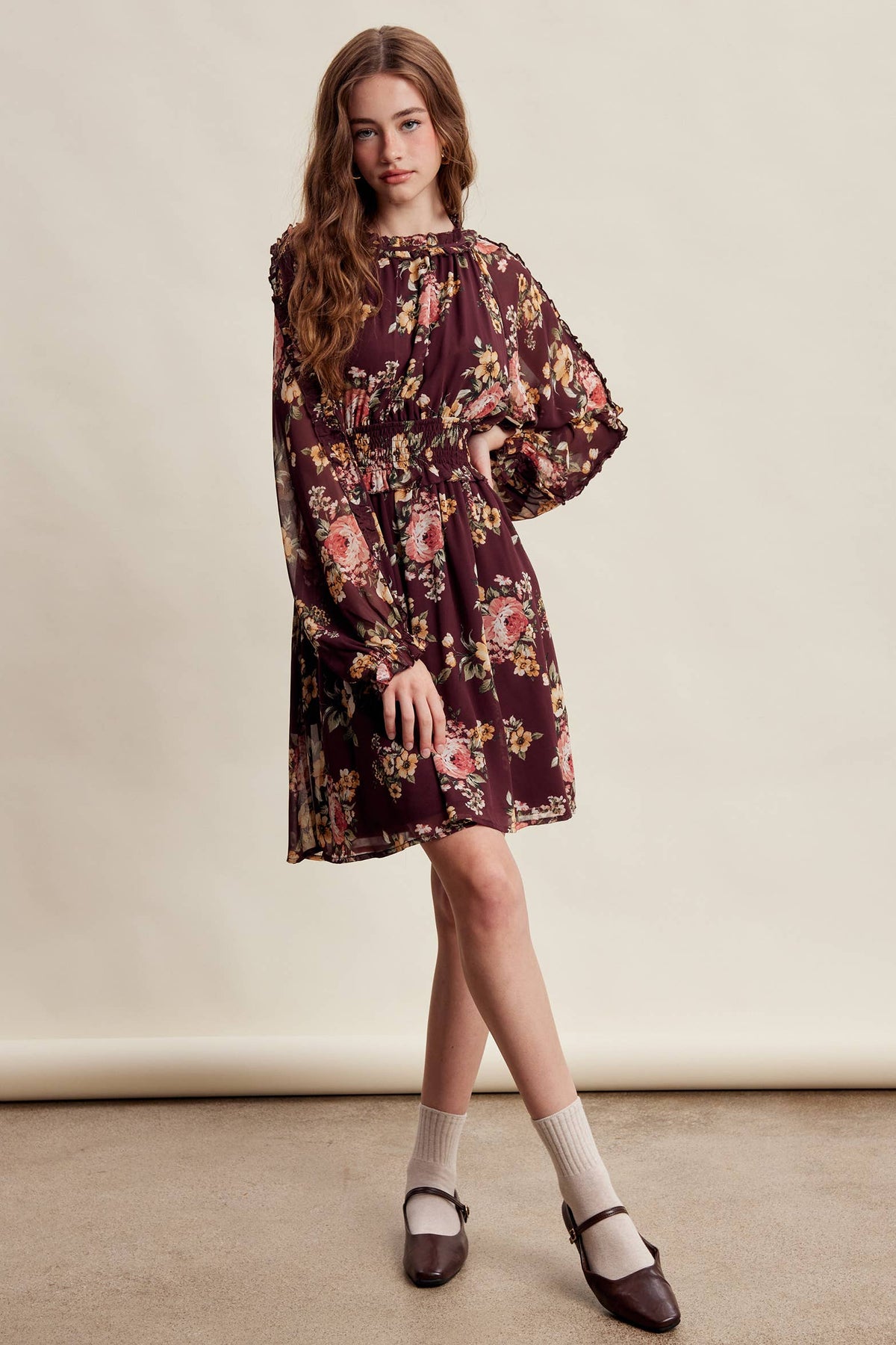Floral Chiffon Dress