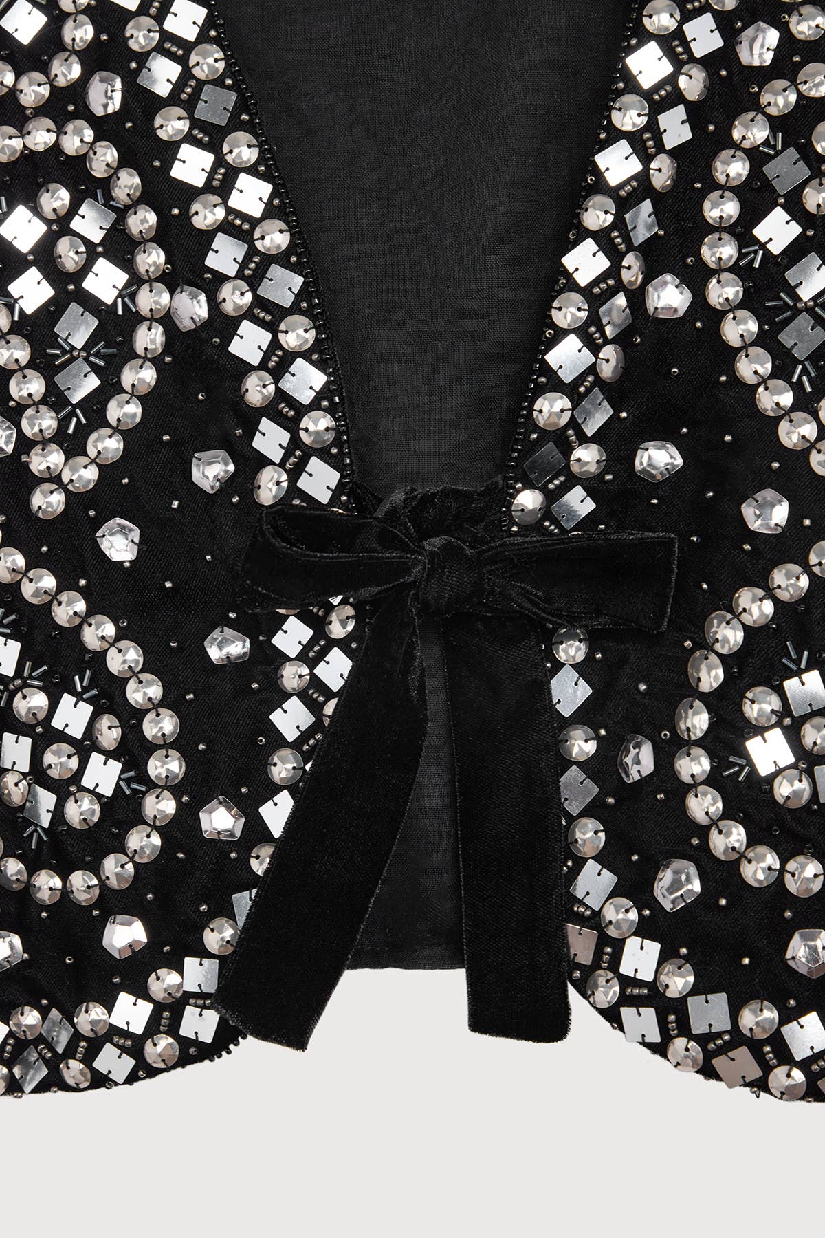Studded Velvet Vest