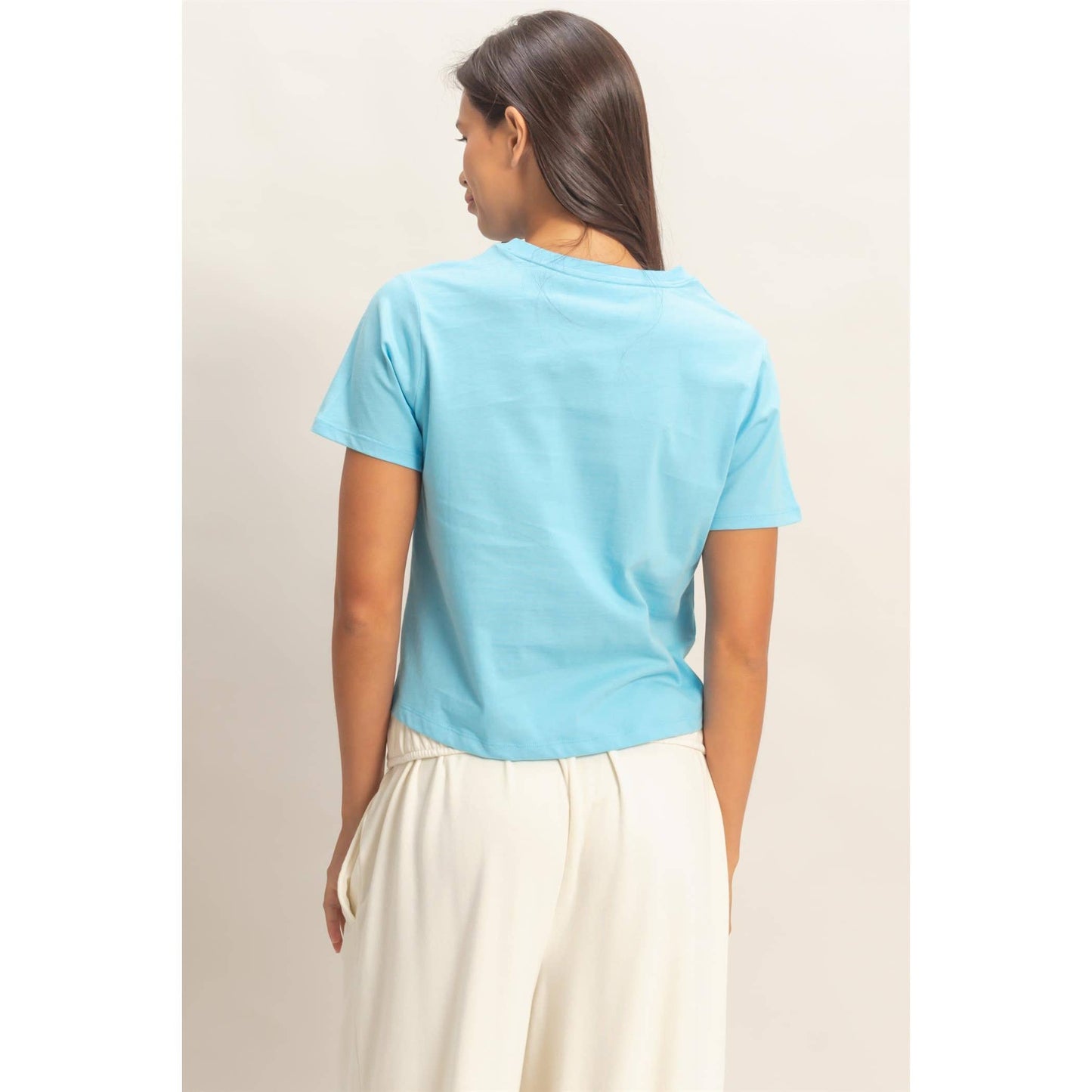 Crew Neck Cotton T-Shirt
