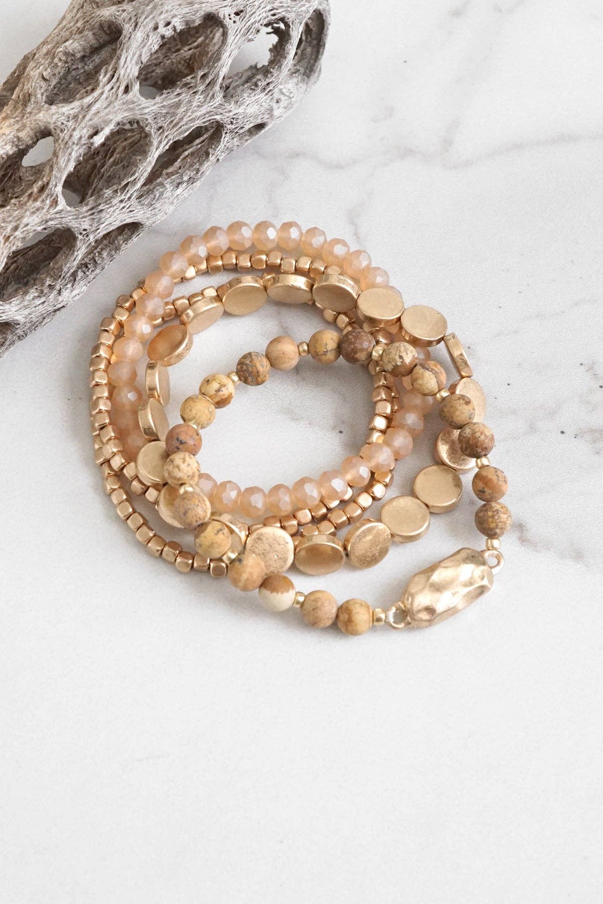 Beaded Bracelets Stack