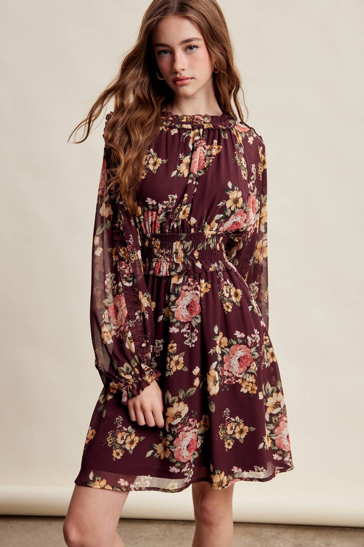 Floral Chiffon Dress