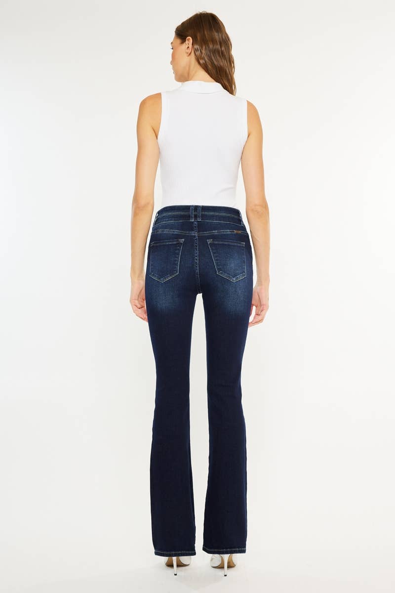 OPEN PACK HIGH RISE  SKINNY BOOTCUT JEANS-BM9242HYD