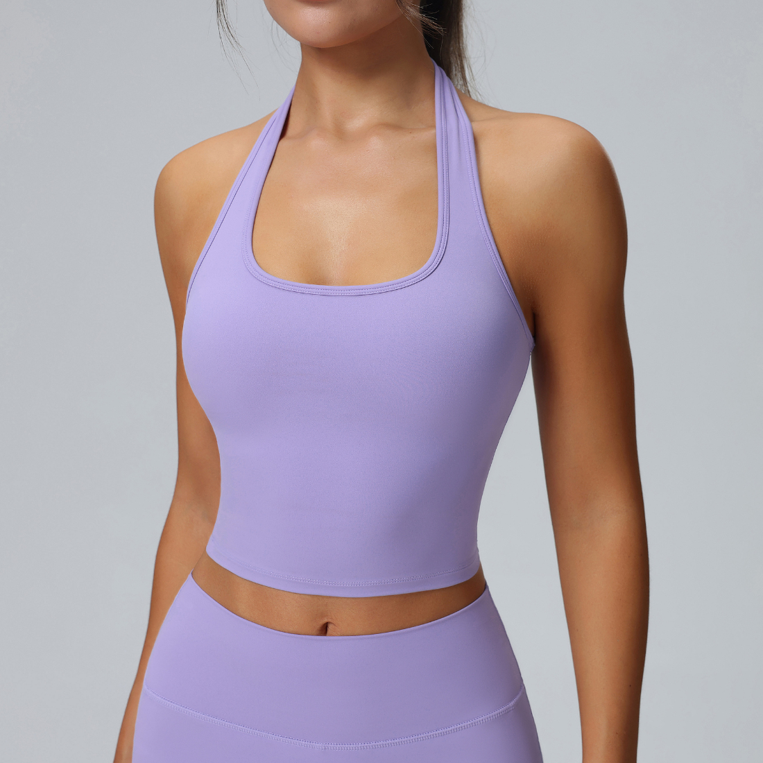 Women's Halter Vest & Tennis Skirt Two-Piece Set