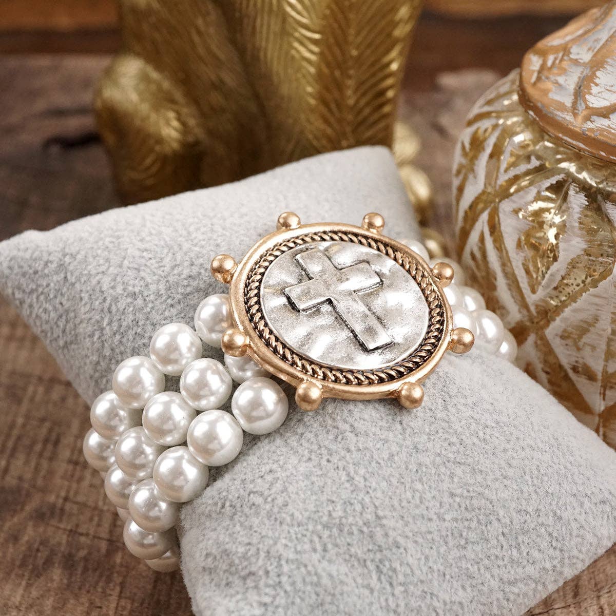 Gracebound – Cross Statement Bracelet