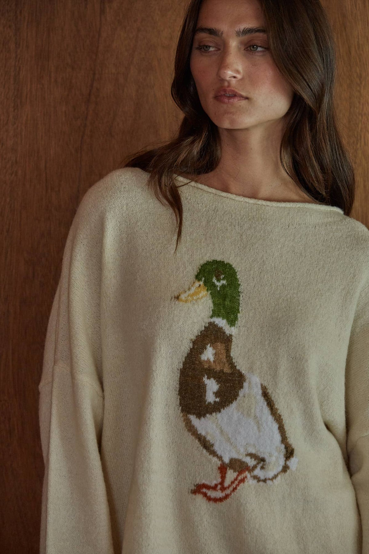 Knit Sweater- Duck