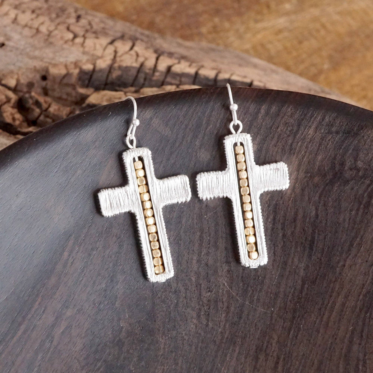 Cross Dangle Earrings