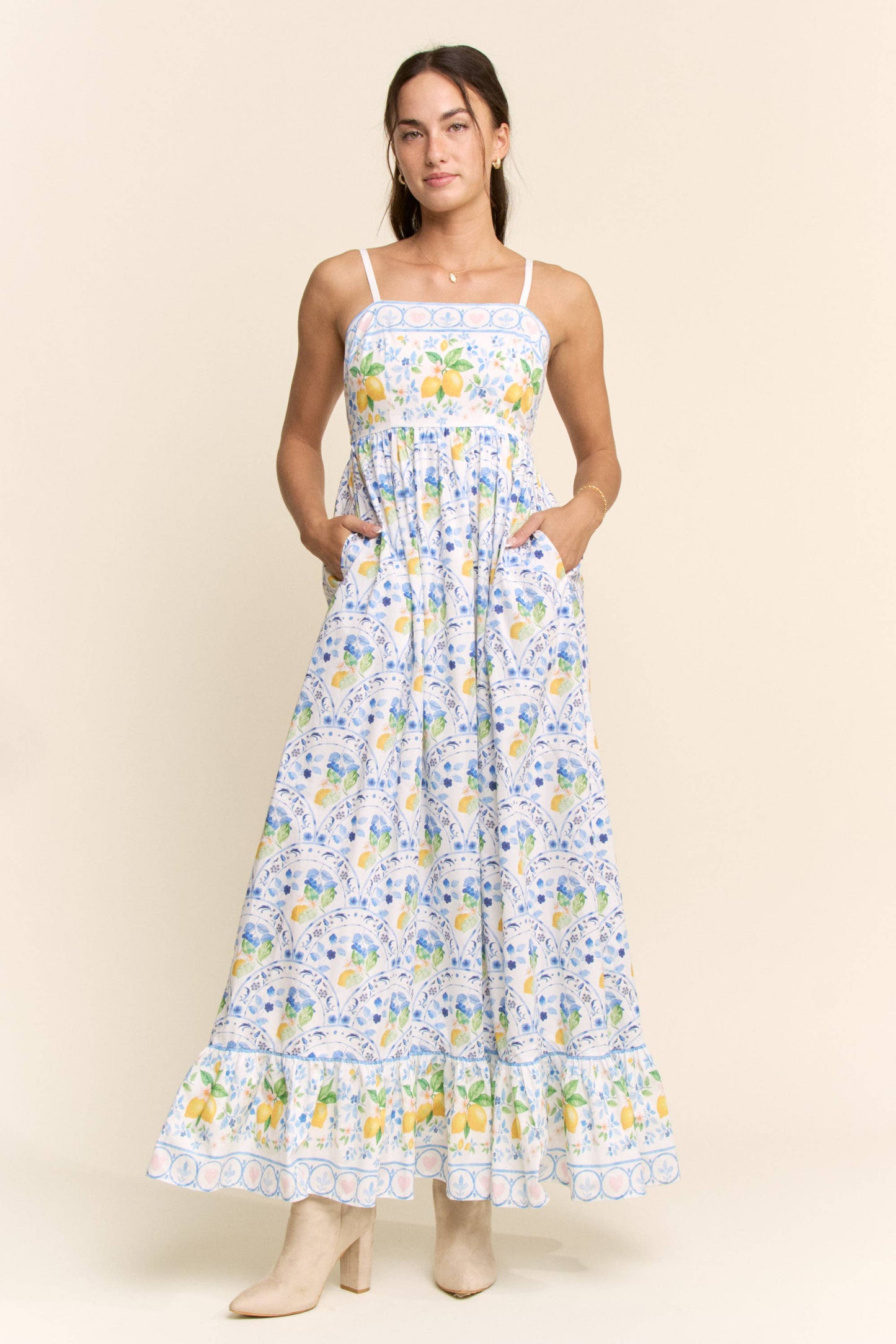 LEMON MAXI DRESS
