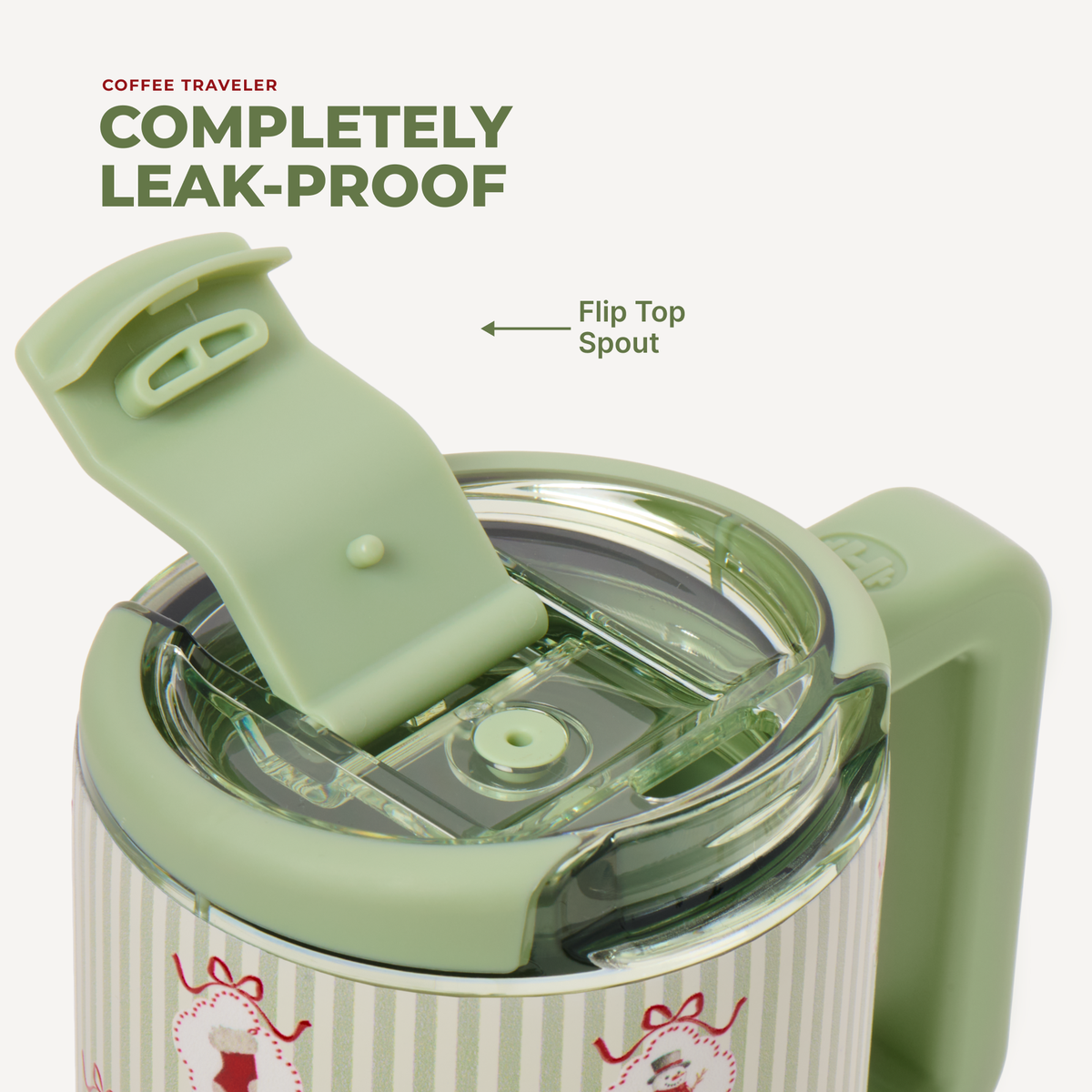 Deck the Halls HydroJug Coffee Traveler