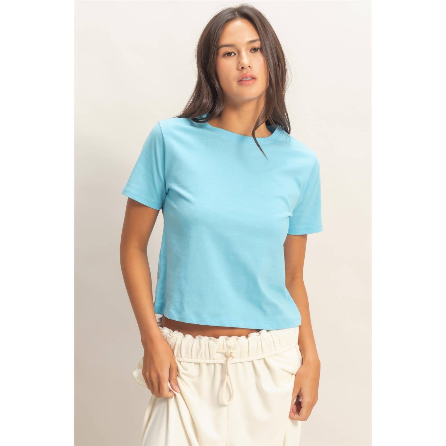 Crew Neck Cotton T-Shirt