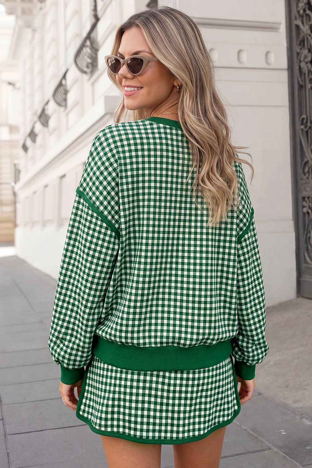 Gingham Skort Set