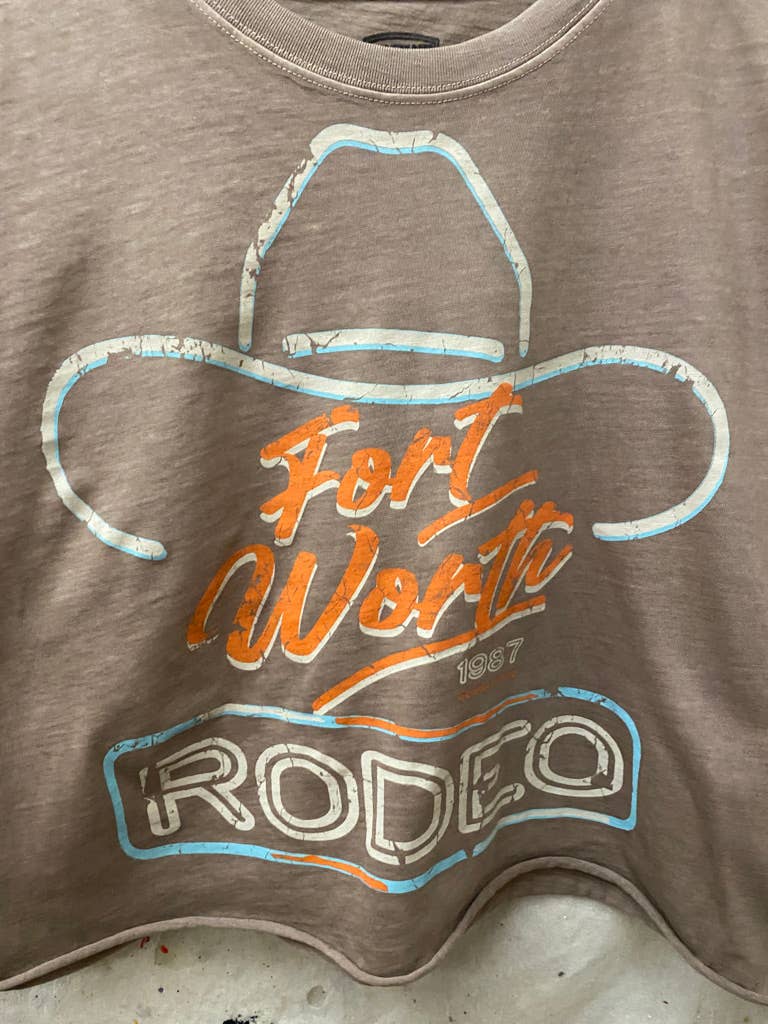 Fort Worth Rodeo Relaxed Crop Tee