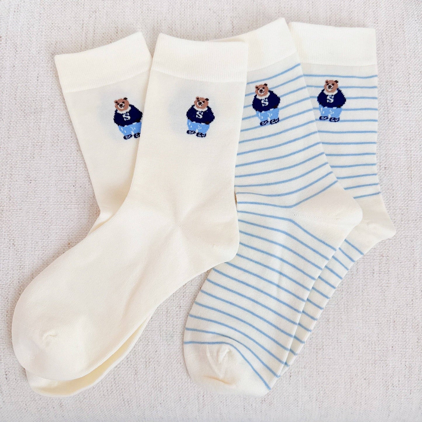 Preppy Bear Socks Set