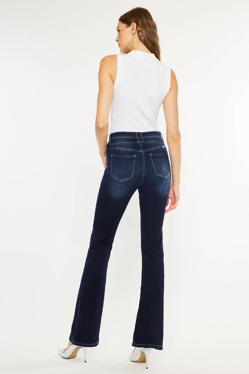 OPEN PACK HIGH RISE  SKINNY BOOTCUT JEANS-BM9242HYD