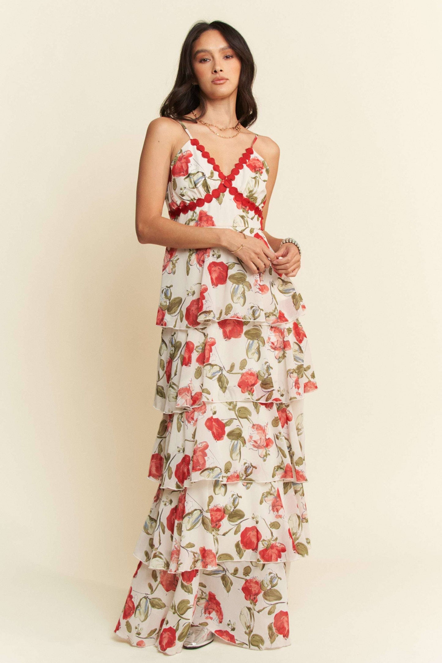 Tiered Ruffle Maxi Dress