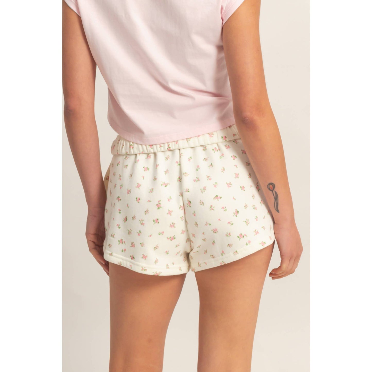 Ditsy Floral French Terry Shorts
