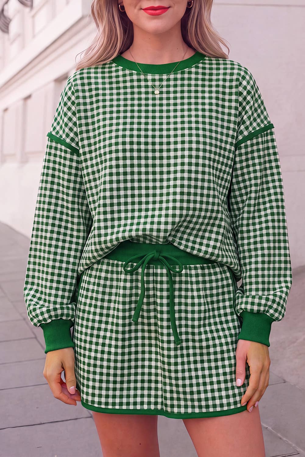 Gingham Skort Set