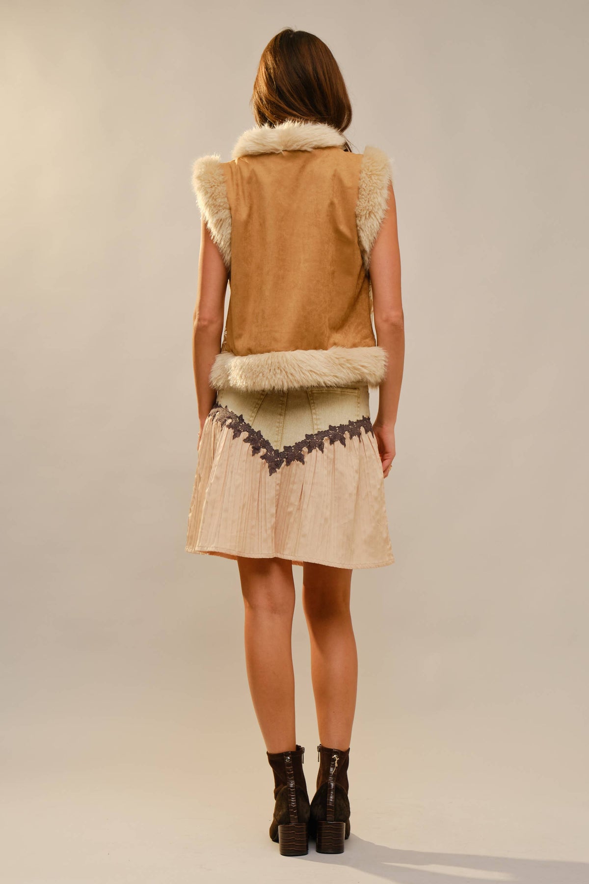 Vest With Fur Trim