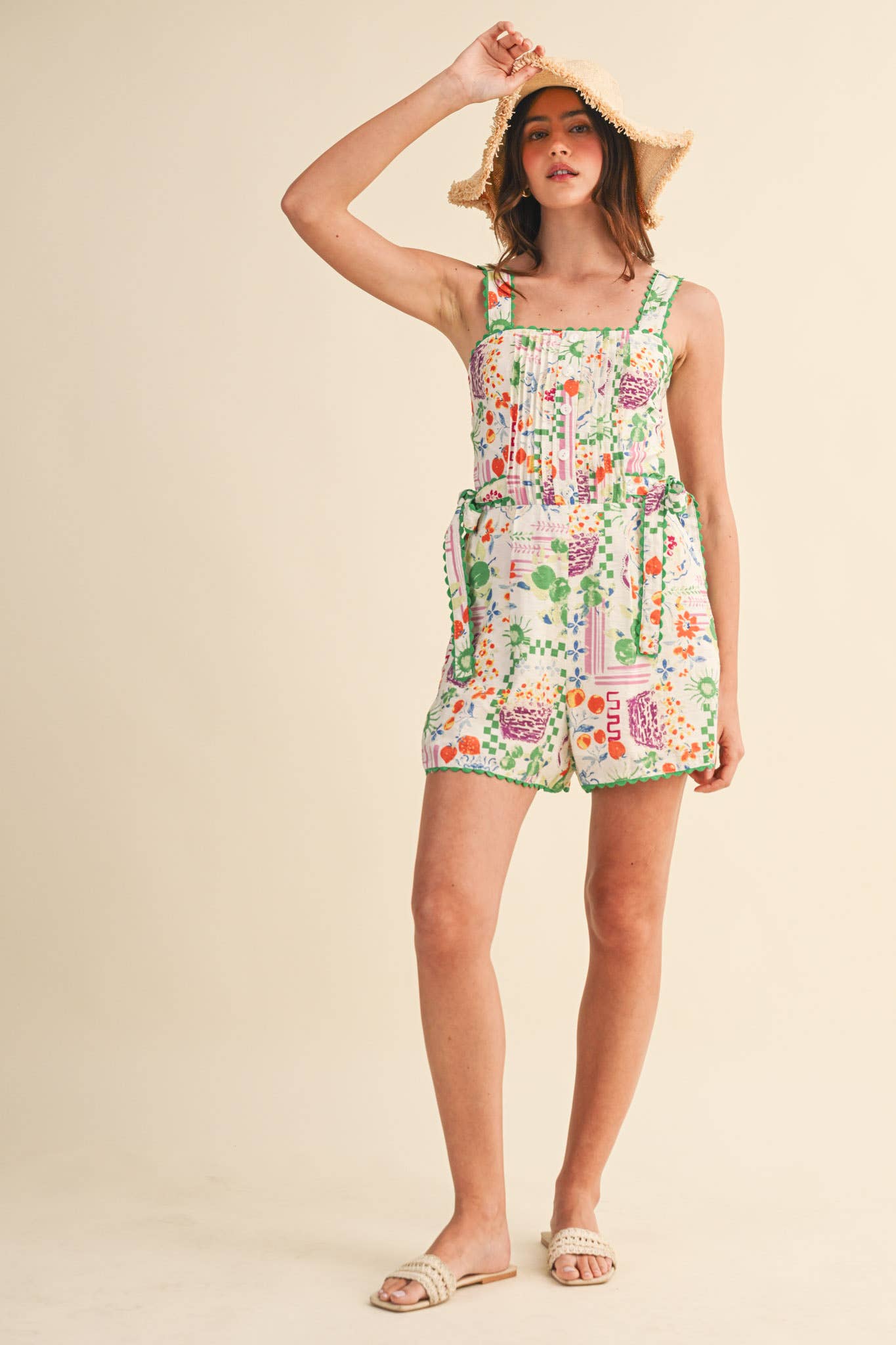 SCALLOP TRIM ROMPER