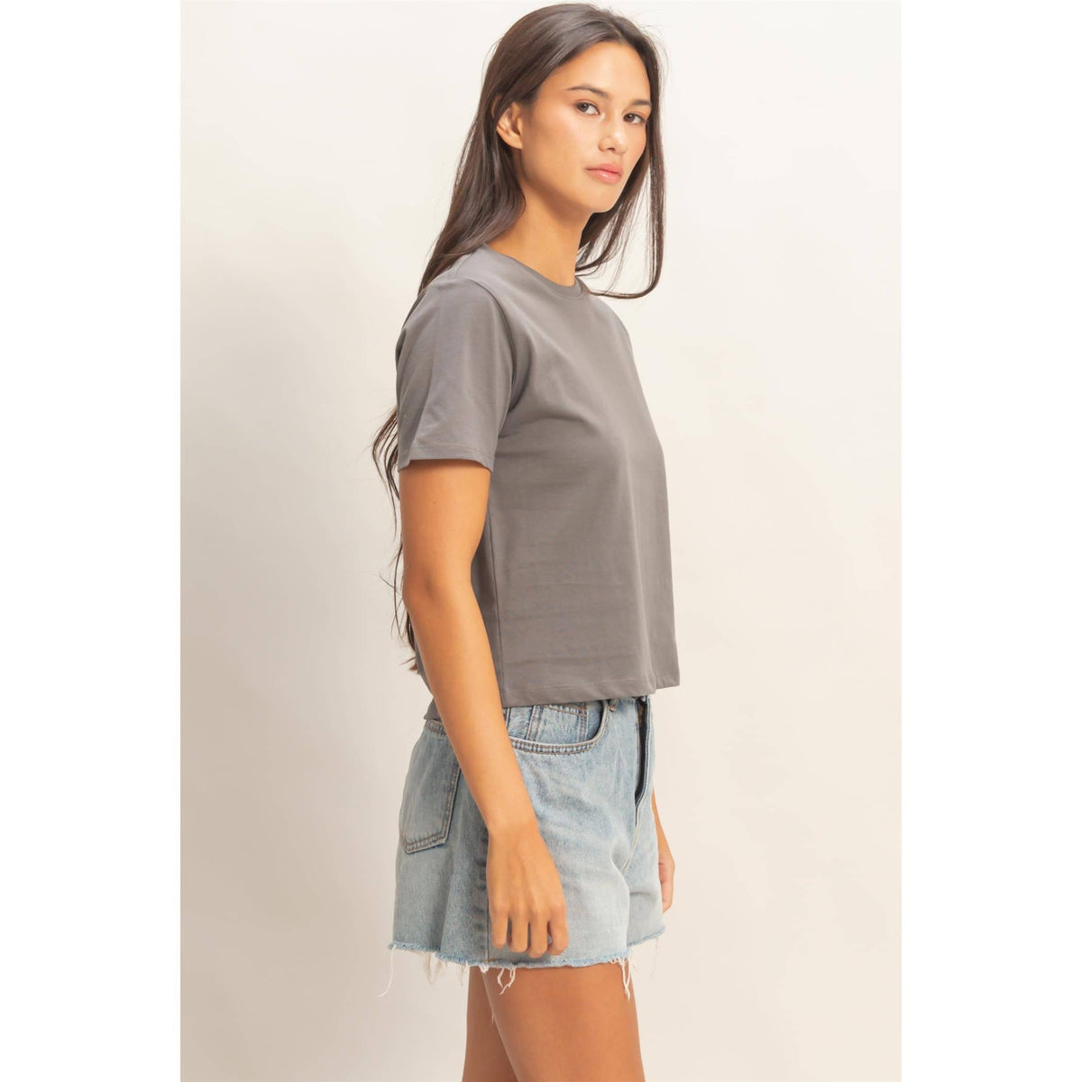 Crew Neck Cotton T-Shirt
