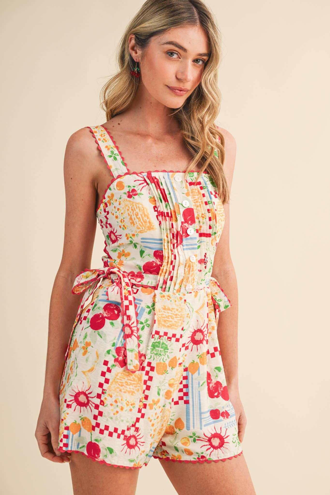 SCALLOP TRIM ROMPER