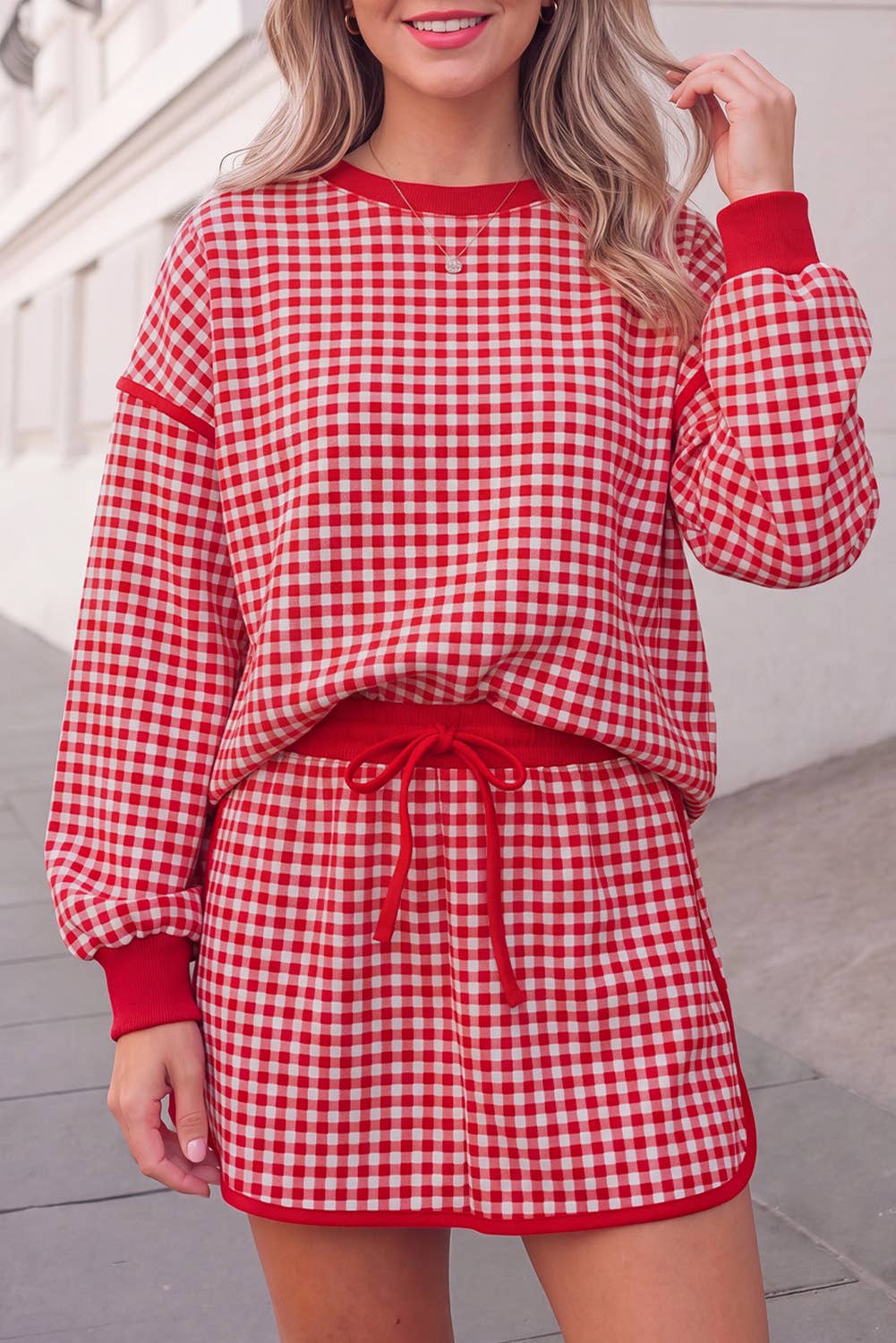 Gingham Skort Set