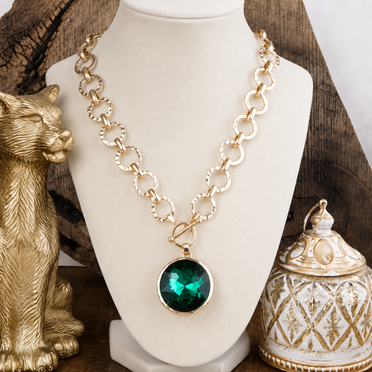 Gilded Radiance – Chain Necklace