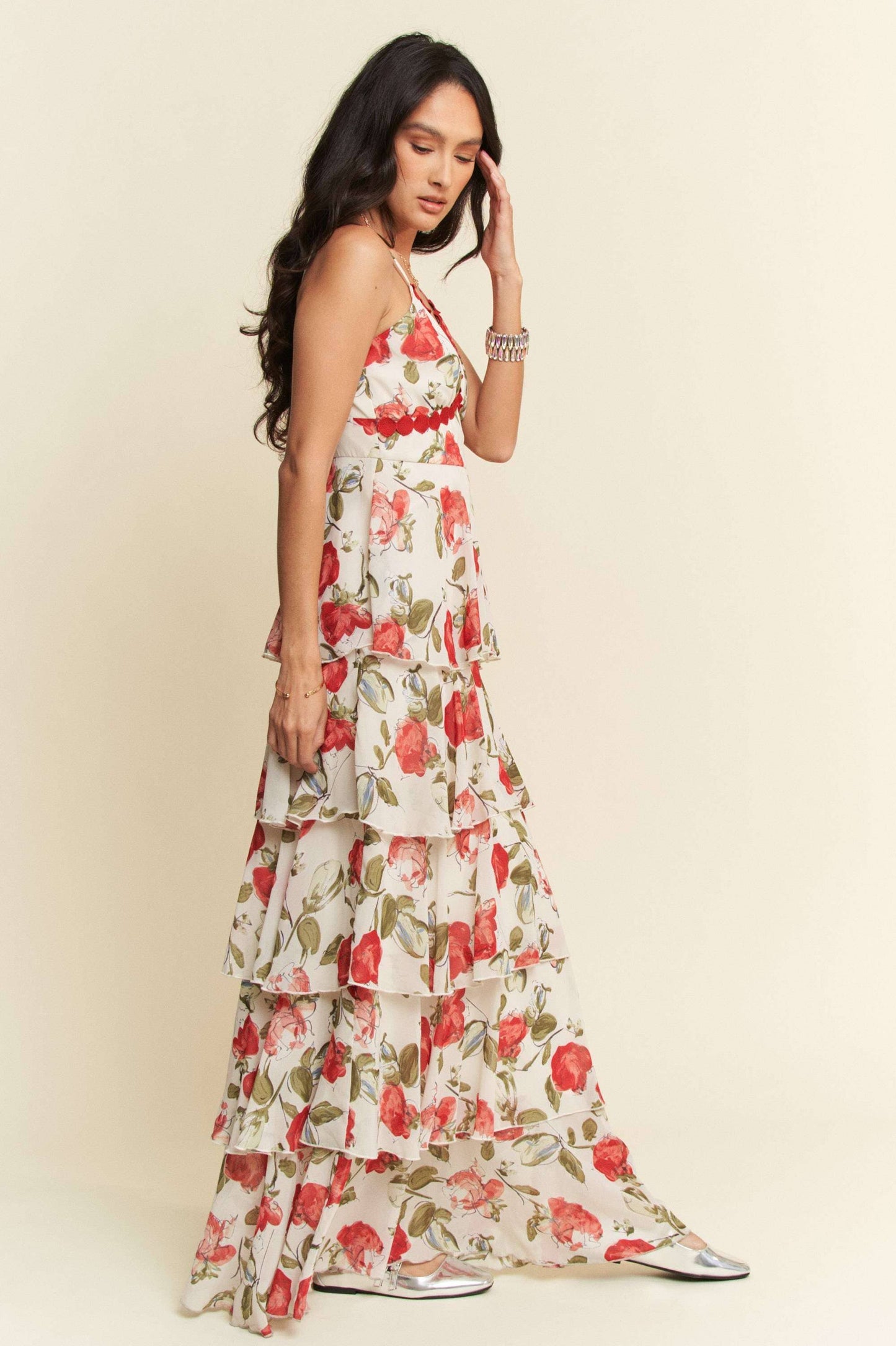 Tiered Ruffle Maxi Dress
