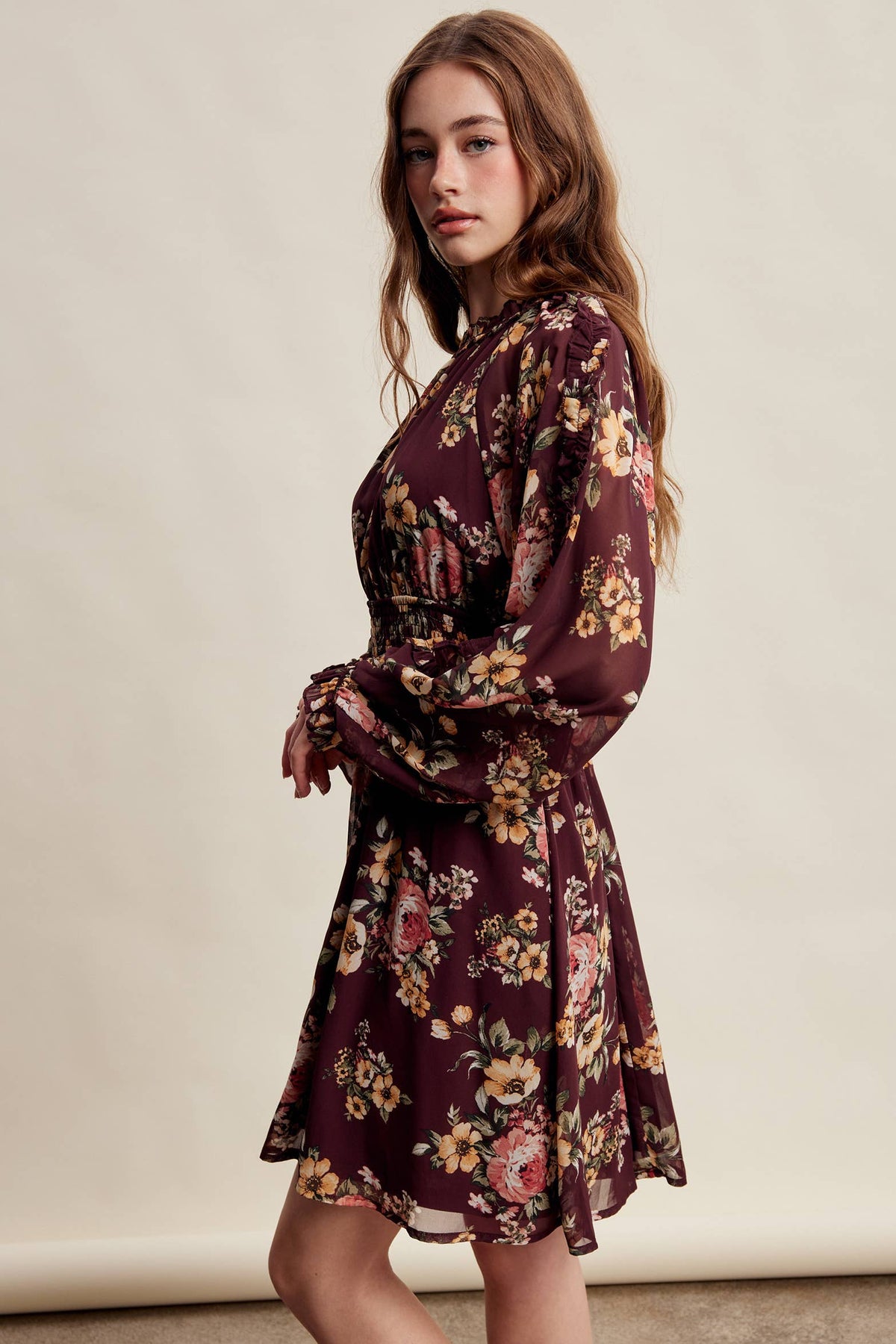 Floral Chiffon Dress