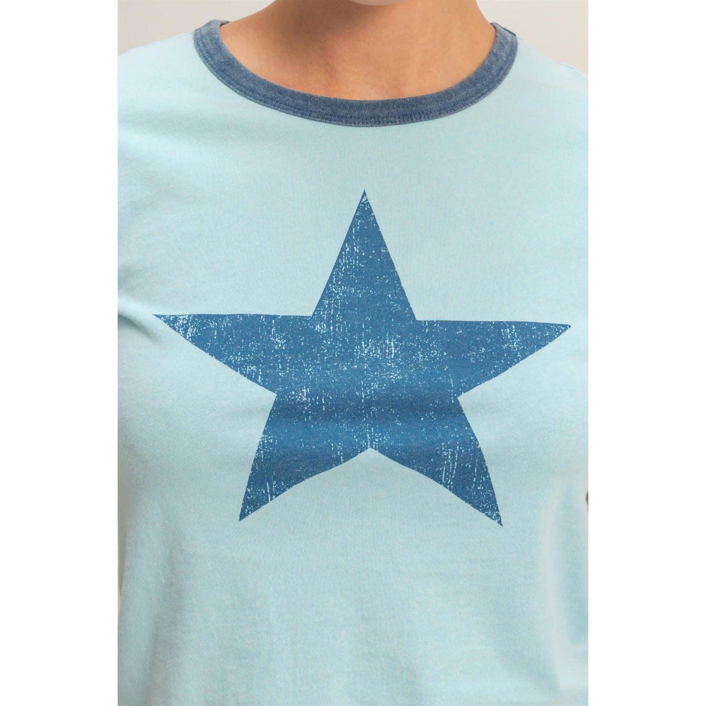 Star Graphic Crew Neck T-Shirt