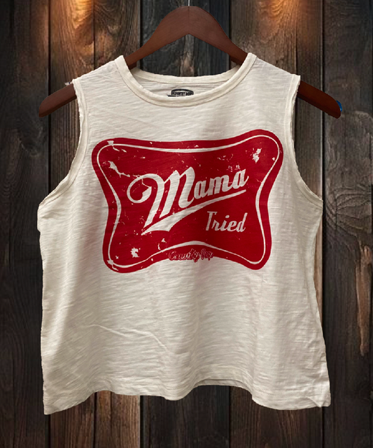 Mama Tried Muscle Crop Top