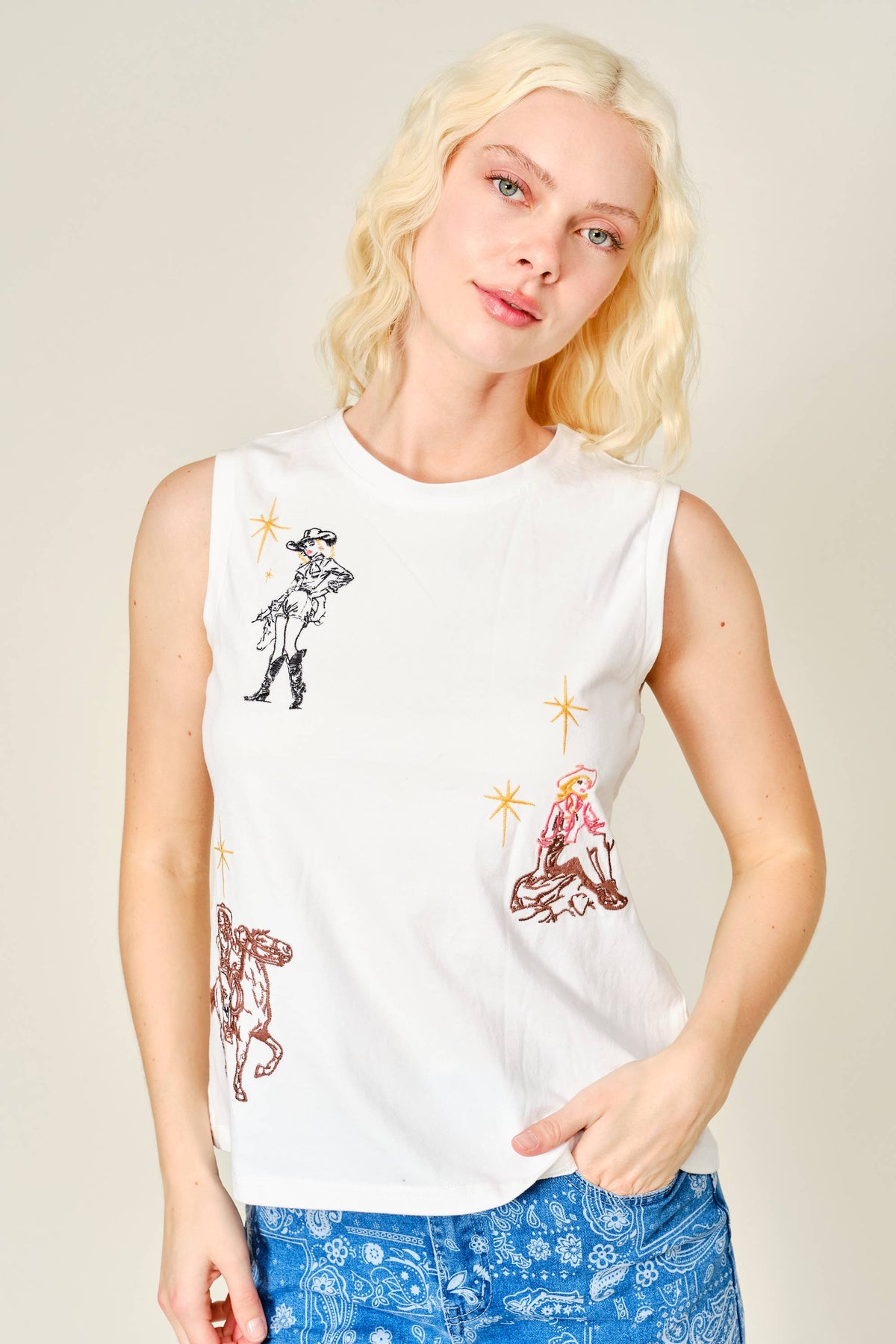 Western Motif Top