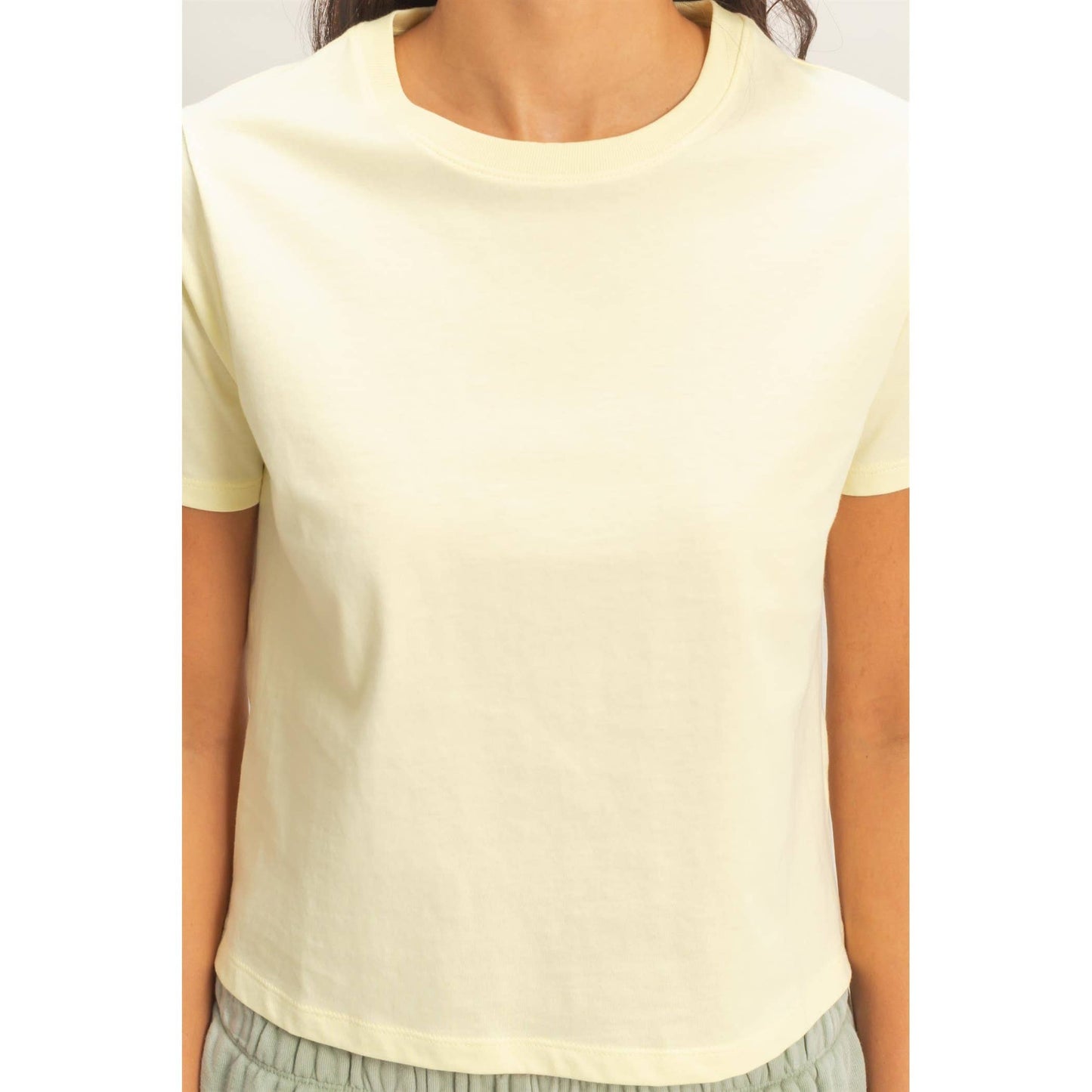 Crew Neck Cotton T-Shirt
