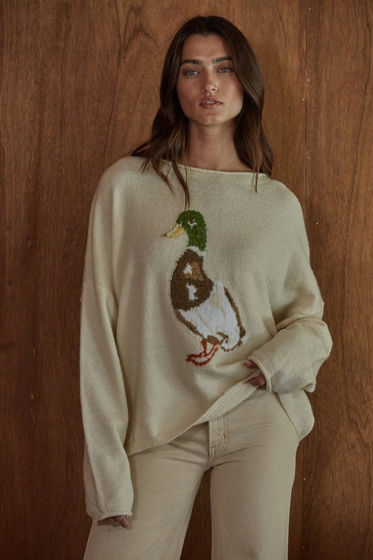 Knit Sweater- Duck