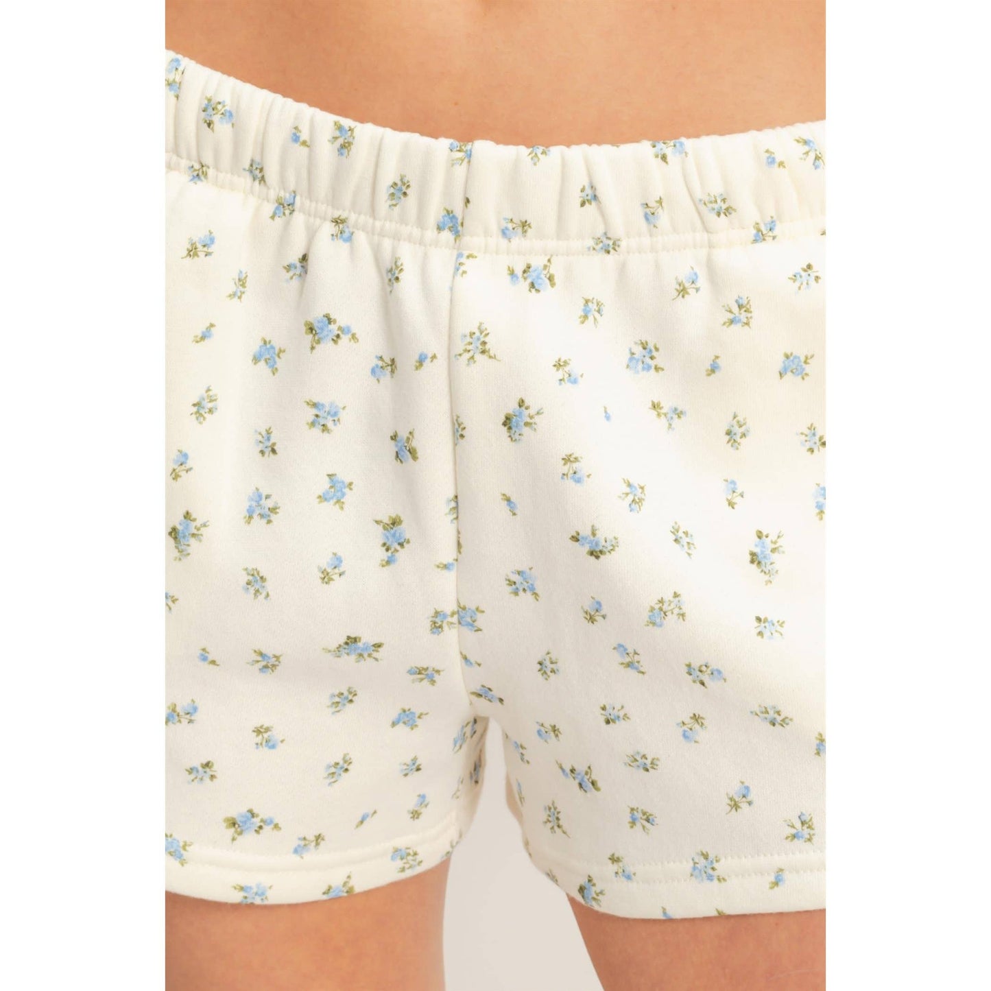 Ditsy Floral French Terry Shorts