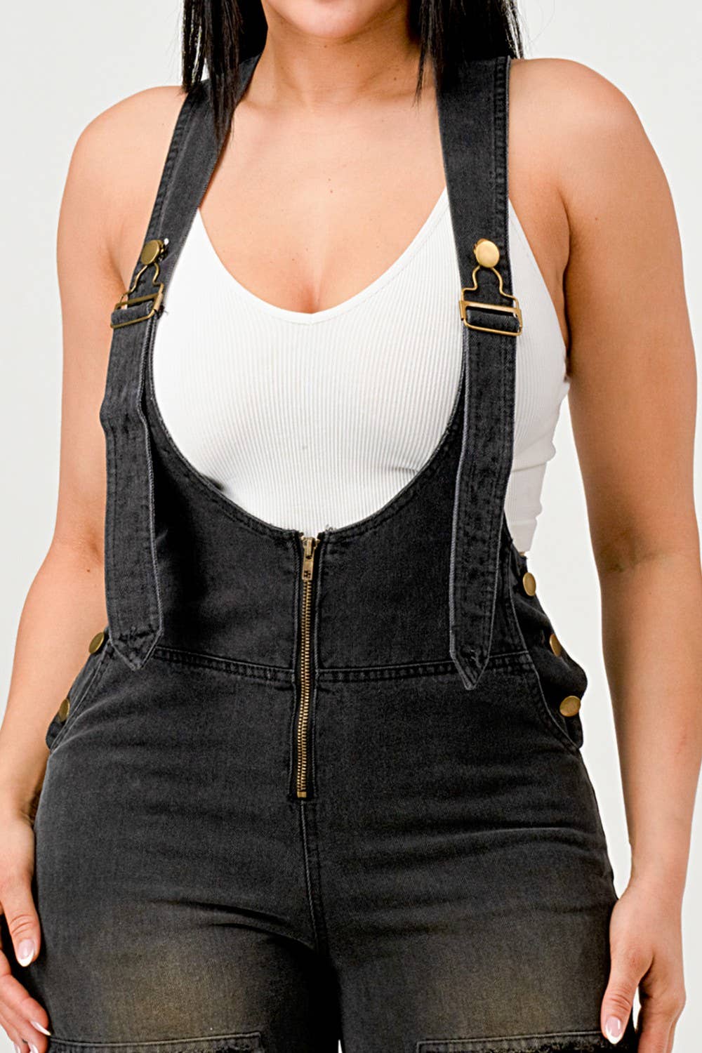 Urban Noir Denim Overall