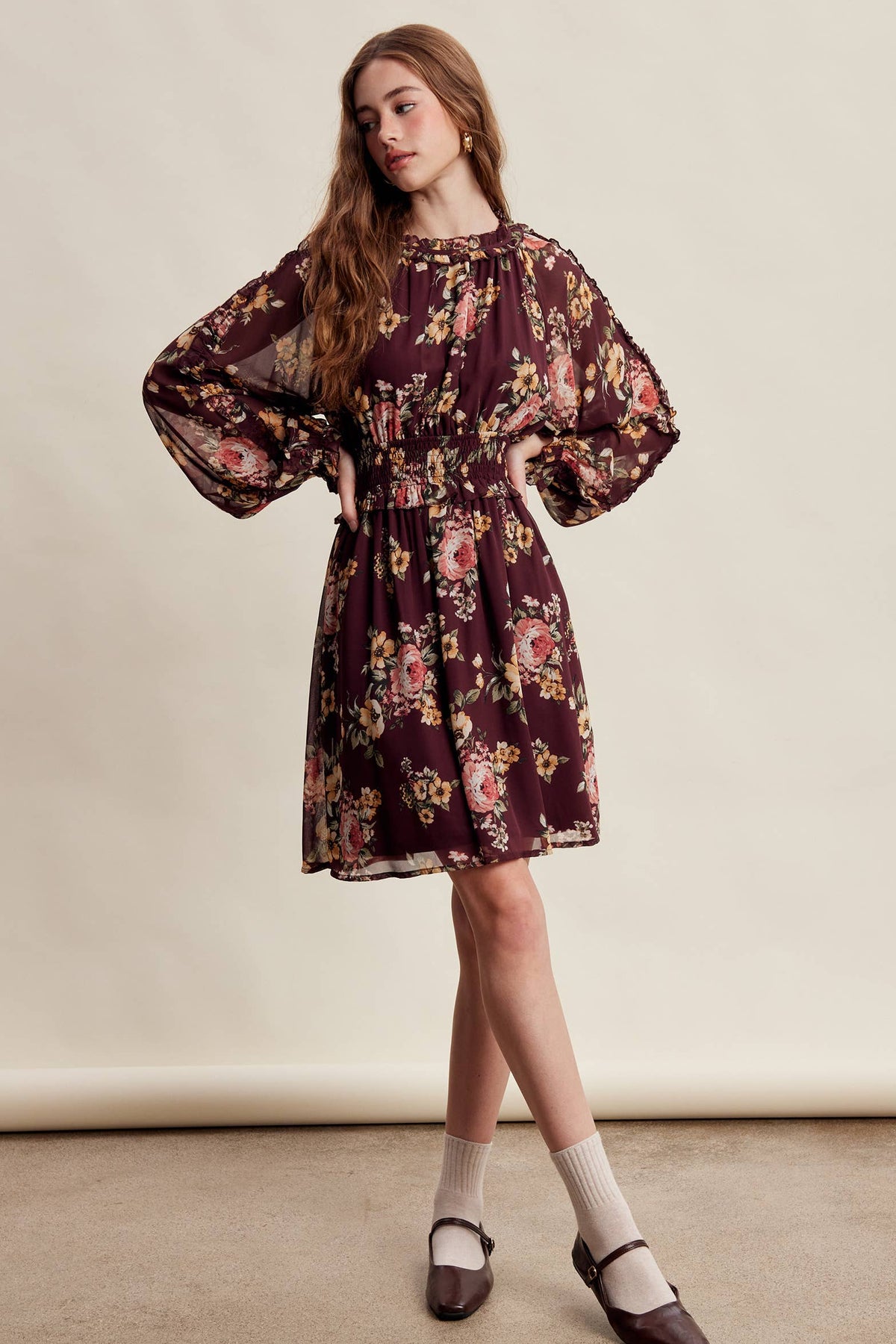 Floral Chiffon Dress