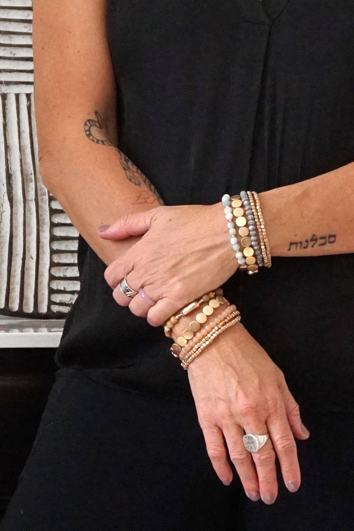 Beaded Bracelets Stack