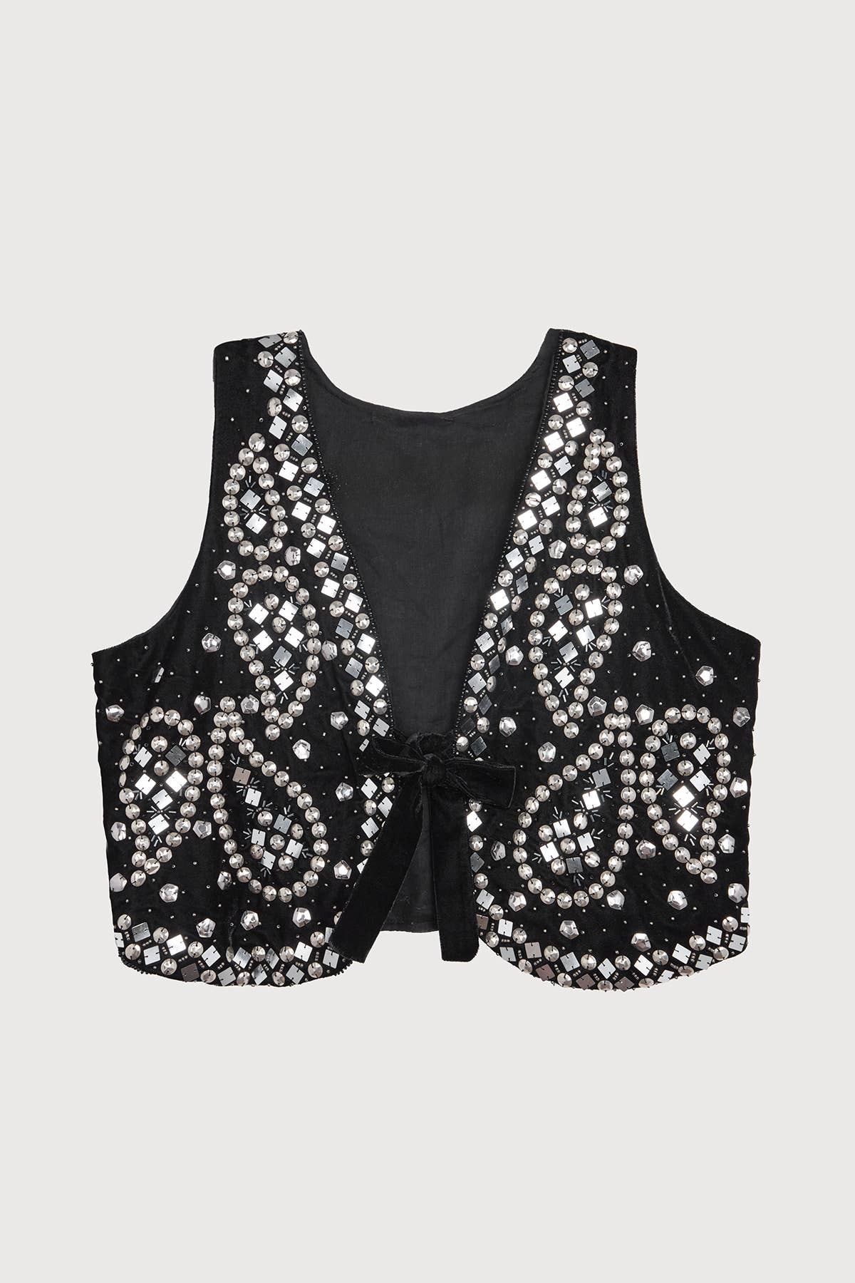 Studded Velvet Vest