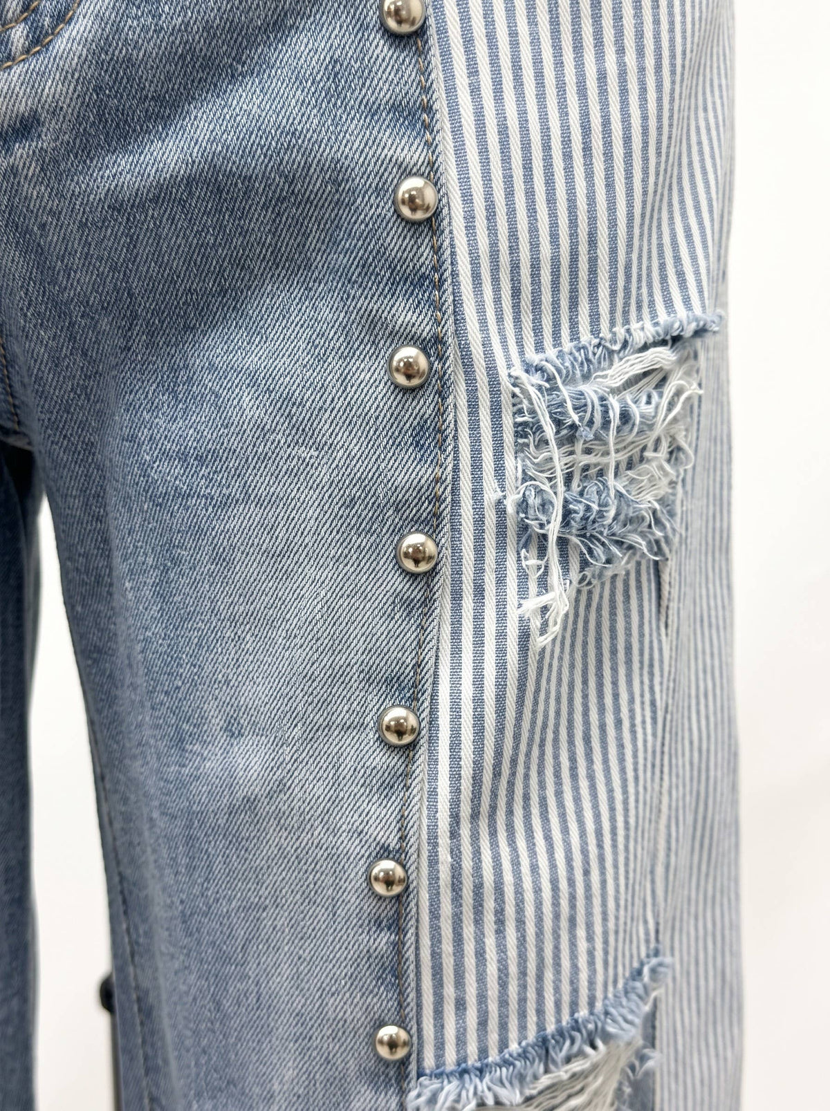 Studded Stripe Jeans
