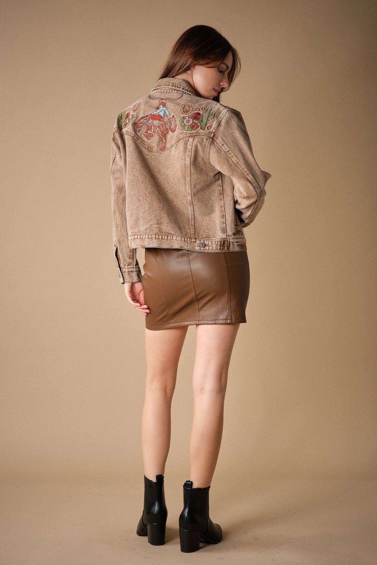 Western Embroidered Denim Jacket