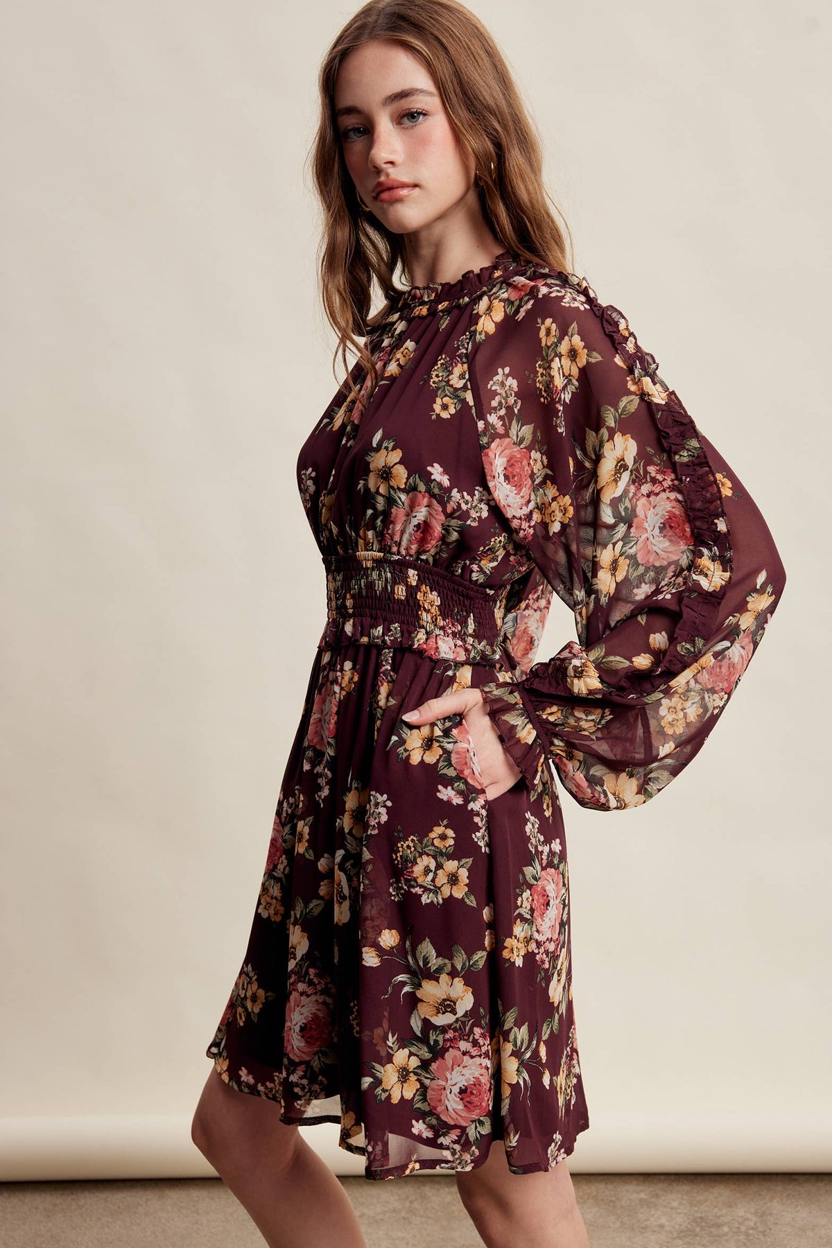 Floral Chiffon Dress