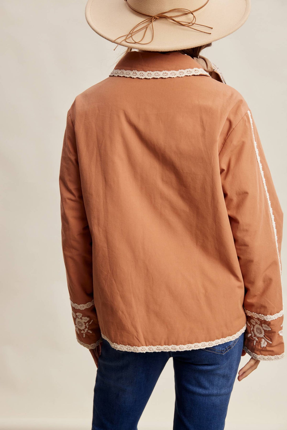 Embroidered Quilted Jacket