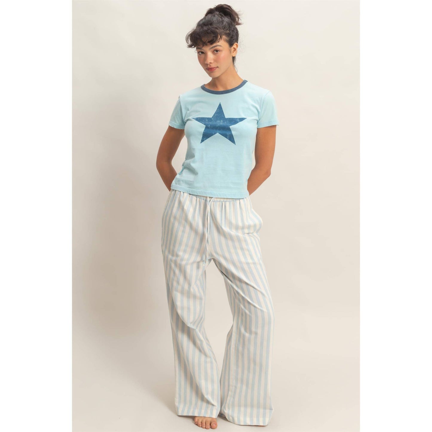 Star Graphic Crew Neck T-Shirt