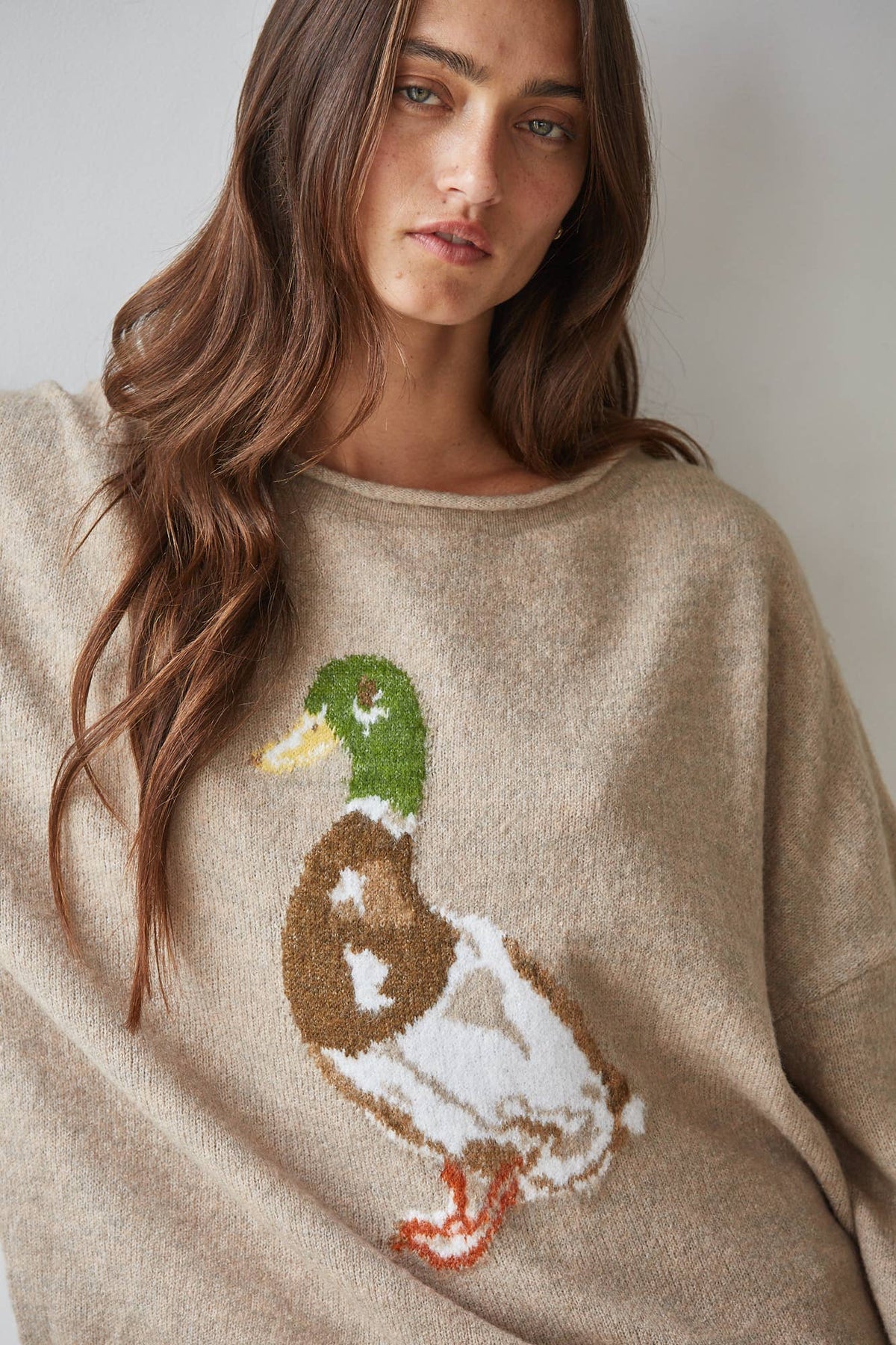 Knit Sweater- Duck