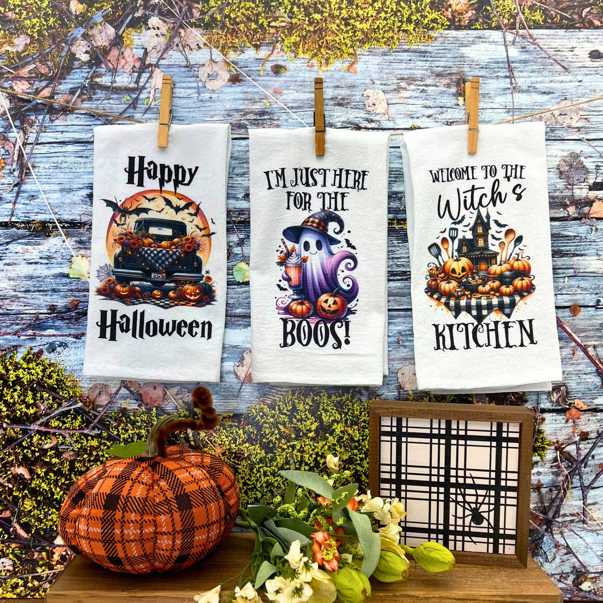 Welcome To The Witches Kitchen Halloween Décor - Tea Towels